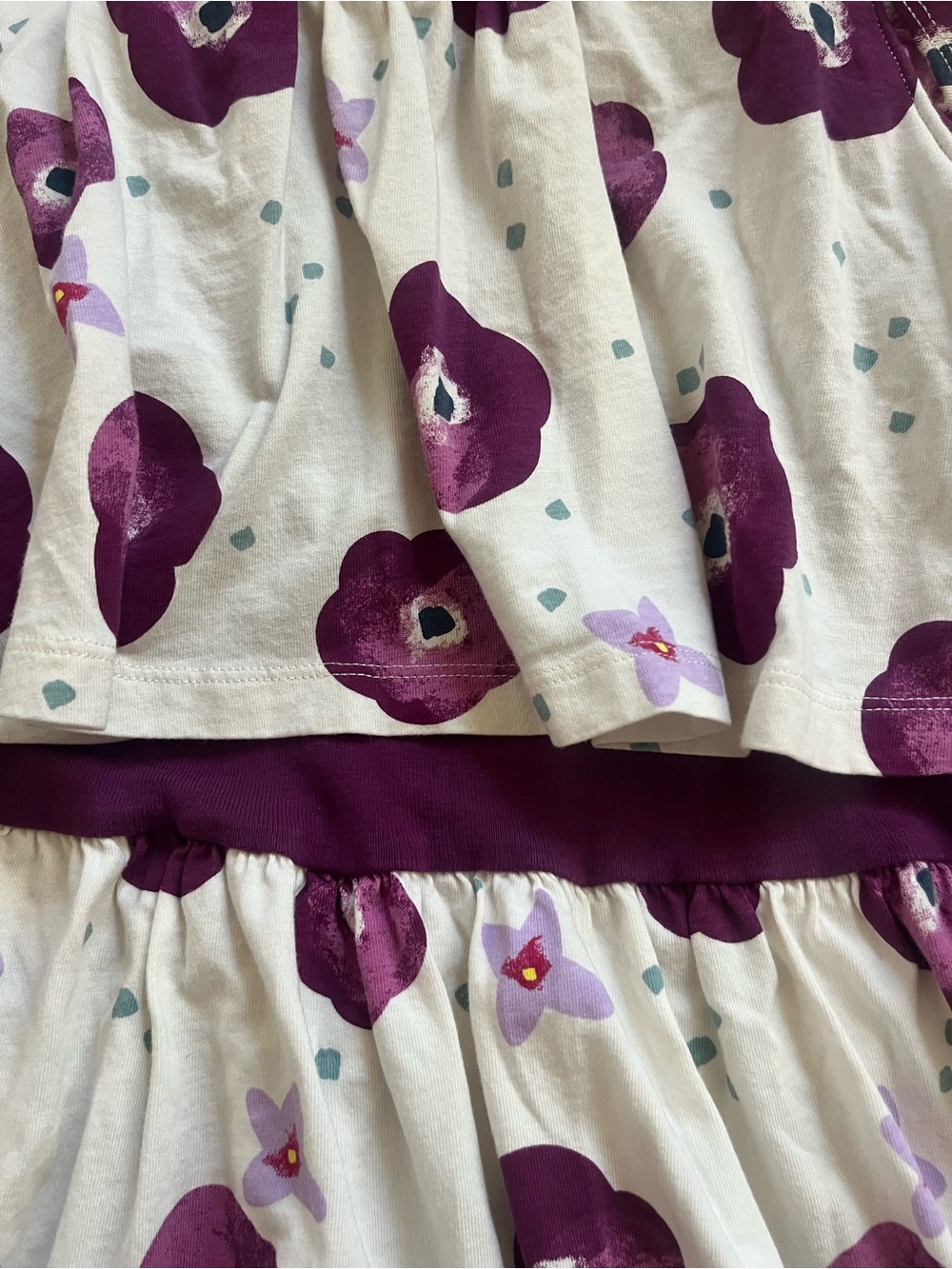Tea Collection Cosmic Berry Floral Tiered Dress - Picture 4 of 6